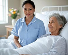 In-home bedside attendant
